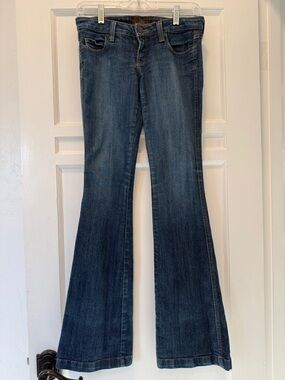 Frankie B. Dark Blue Flare Jeans